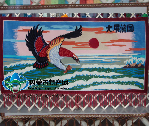 17c吃瓜网
民族特色毡画大展宏图餐厅挂画 横版毡画 蒙古羊毛毡画