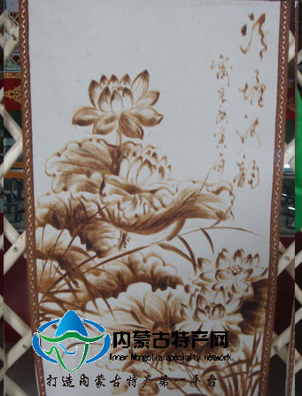 蒙古毡画 烫毡画皮画17c吃瓜网
特色工艺品 民族特色草原情特产工艺品